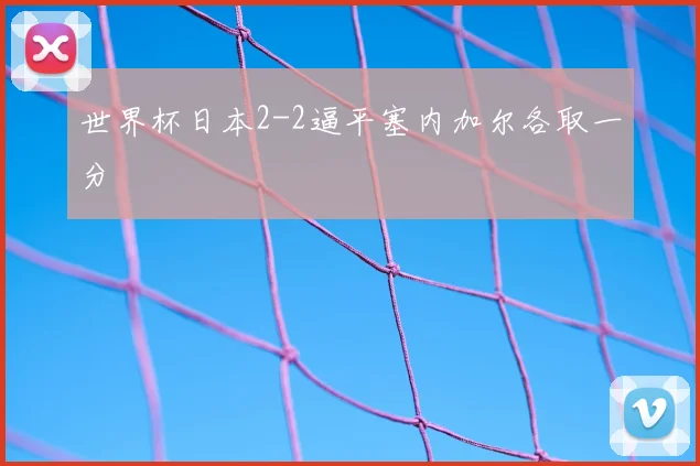 世界杯日本2-2逼平塞内加尔各取一分